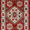 Red Kazak hand-knotted rug