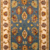 sea blue traditional area rug