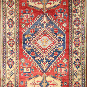 Red Kazak rug oriental rug