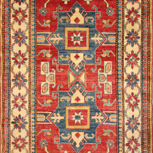 Red Kazak rug