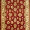 Red traditional area rug