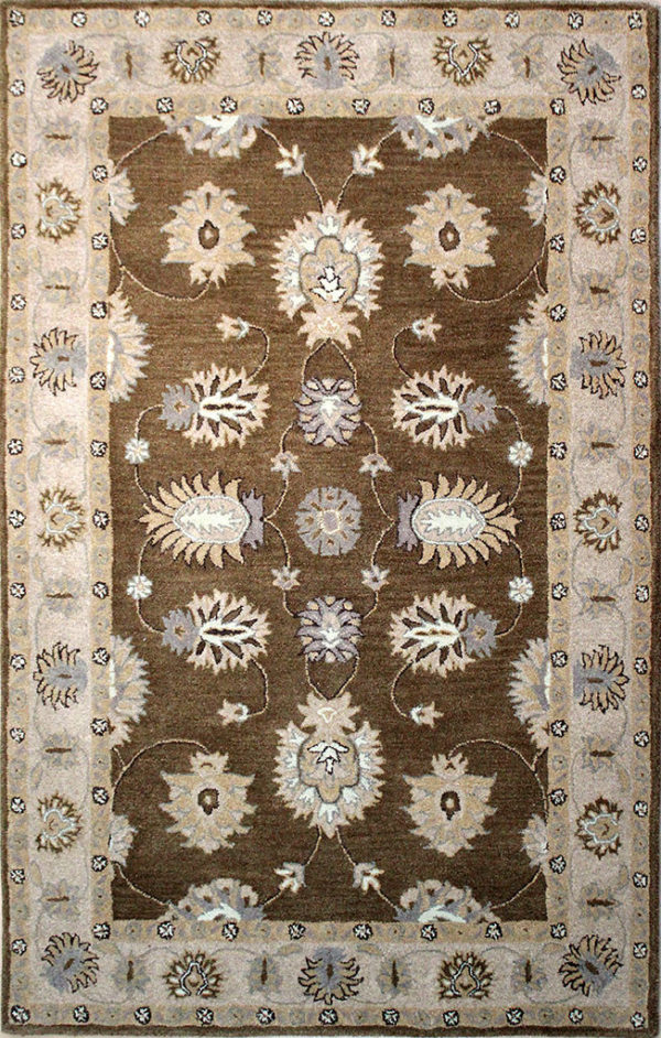 traditional area rug made with wool