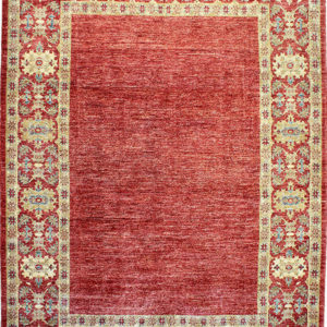 red modern area rug